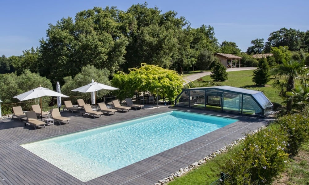 Arcadia middelhoge zwembadoverkapping - Bed and Breakfast, Frankrijk