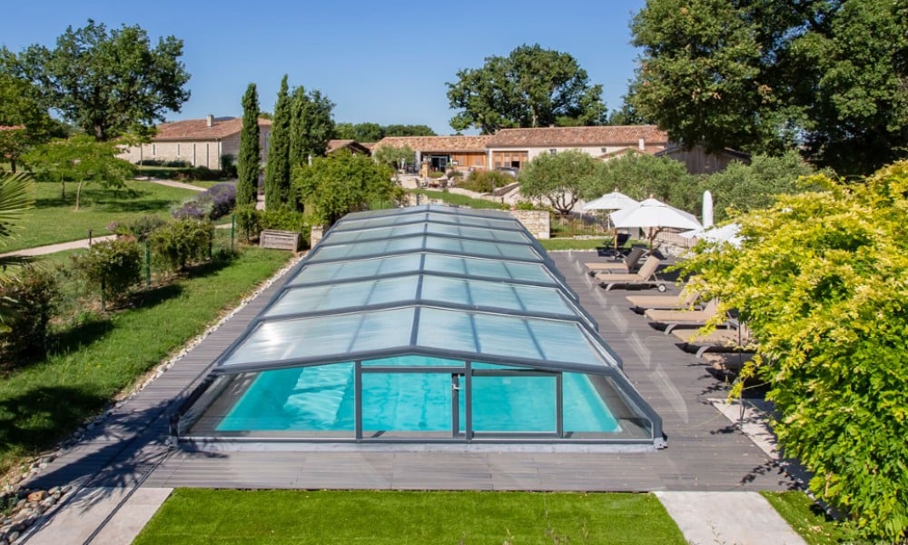 Arcadia middelhoge zwembadoverkapping - Bed and Breakfast, Frankrijk
